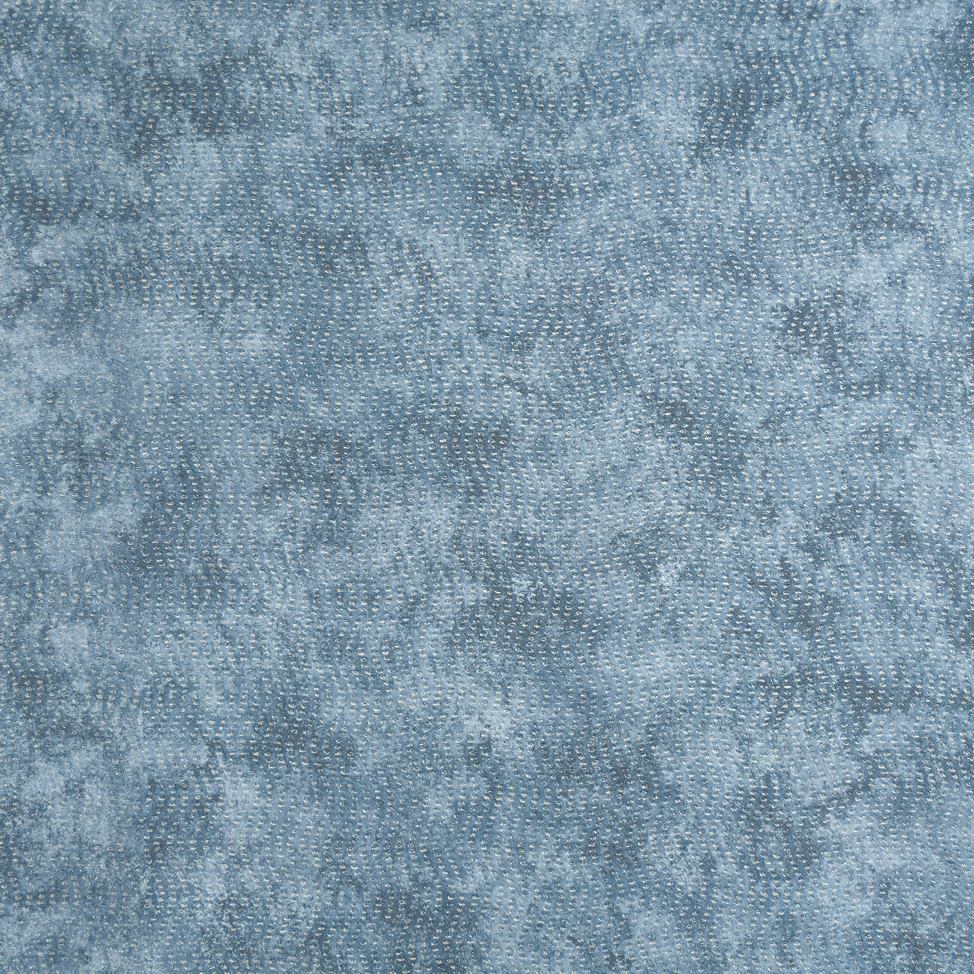 Blaue Vliestapete mit Hohenberger | PVC-frei Glasperlen